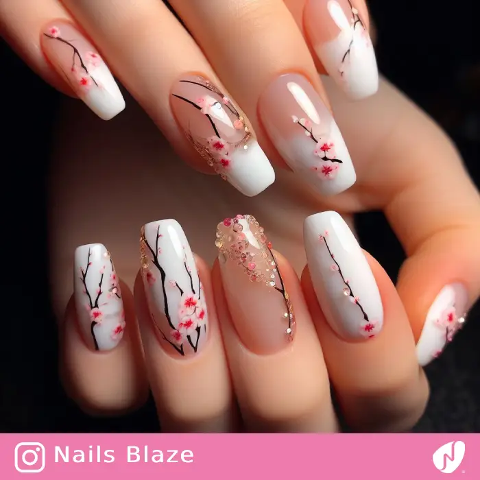 Cherry Blossoms Nails | Cultural - NB973